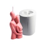 Forma de Silicone Casal se abraçando Vela Pequeno