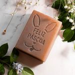 Molde de Silicone Barra Feliz Páscoa Orelhinhas de Coelho