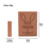 Molde de Silicone Barra Feliz Páscoa Orelhinhas de Coelho