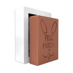 Molde de Silicone Barra Feliz Páscoa Orelhinhas de Coelho