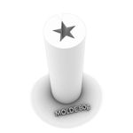 Molde de Silicone Extrusora Estrela 10cm