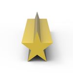 Molde de Silicone Extrusora Estrela 10cm