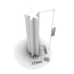 Molde de Silicone Extrusora Estrela 10cm