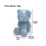 Forma de Silicone Urso Vela 8cm