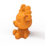 Forma de Silicone Rena Sentada para Velas e Sabonetes Artesanais