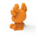 Forma de Silicone Rena Sentada para Velas e Sabonetes Artesanais