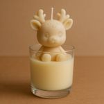Forma de Silicone Rena Sentada para Velas e Sabonetes Artesanais