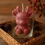 Forma de Silicone Rena Sentada para Velas e Sabonetes Artesanais