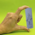 Forma de Silicone Mini Ogum Cilíndrico para Velas