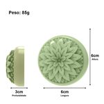 Molde de Silicone Redondo Flor Nature 3D