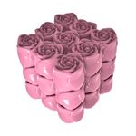 Molde de Silicone Cubo Flor Tulipas Empilhadas 3D
