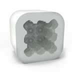 Molde de Silicone Cubo Flor Tulipas Empilhadas 3D