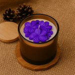 Molde de Silicone Arranjo de Flores Jasmim para Velas em Copo- Buquê Decorativo