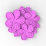 Molde de Silicone Arranjo de Flores Jasmim para Velas em Copo- Buquê Decorativo