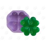 Molde de Silicone Trevo 4 Corações