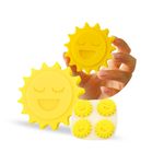 Molde de Silicone Sol Feliz Encaixe Lembrancinha 4Cav.