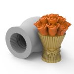 Molde de Silicone Buquê de Tulipas | Ideal para Sabonetes Artesanais e Velas Decorativas