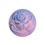 Forma de Silicone Botão de Rosa Redondo Vela Lembrancinha Decorativa