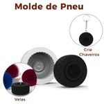 Molde de Silicone Roda Com Pneu | Lembrancinha | Chaveiro | Velas | Artesanato