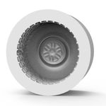 Molde de Silicone Roda Com Pneu | Lembrancinha | Chaveiro | Velas | Artesanato