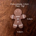 Molde de Silicone Casal Biscoito Natalino