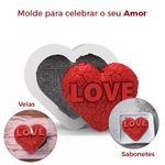 Molde de Silicone Coração 