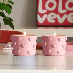 Forma de Silicone Mini Vaso Com Coração
