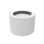 Forma de Silicone Mini Vaso Com Coração