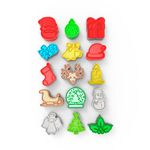 Molde de Silicone Kit Figuras Natalinas 15 Cavidades