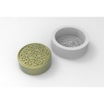 Molde de Silicone Arabescos Modelo 13 Redonda