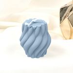 Molde de Silicone Vela cilíndrica geométrica torção