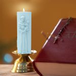 Forma de Silicone Mini Vela de Sete Dias Santo Antônio de Lisboa
