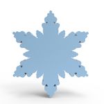 Molde de Silicone Floco de Neve Natalino C/ Arabescos