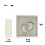 Molde de Silicone Quadrada Pezinho de Bebê
