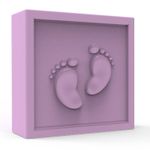 Molde de Silicone Quadrada Pezinho de Bebê