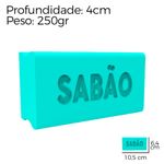 Molde de Silicone Barra Retangular Sabão Aprox. 250Gr