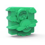 Molde de Silicone Ursinho Aviador Masculino