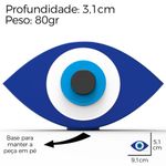 Molde de Silicone Oval Olho Grego