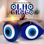 Molde de Silicone Oval Olho Grego