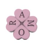 Molde de Silicone Coração Em Trevo- Amor