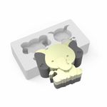 Molde de Silicone Elefantinho Encaixe Lembrancinha