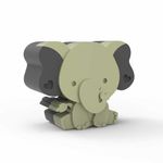 Molde de Silicone Elefantinho Encaixe Lembrancinha