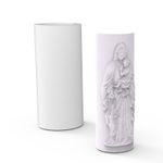 Molde de Silicone Virgem Maria com Menino Jesus Vela de Sete Dias