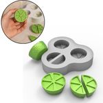 Molde de Silicone Simulação de Fruta Limão 4 Cavidades
