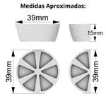 Molde de Silicone Simulação de Fruta Limão 4 Cavidades