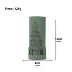 Molde de Silicone Vela Cilindrica de Natal- Modelo 1