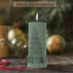 Molde de Silicone Vela Cilindrica de Natal- Modelo 1