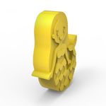 Molde de Silicone Sereia Bebê Encaixe