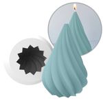 Molde de Silicone Arvore de Natal Geométrica Em Espiral 10cm