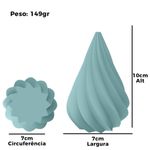 Molde de Silicone Arvore de Natal Geométrica Em Espiral 10cm
